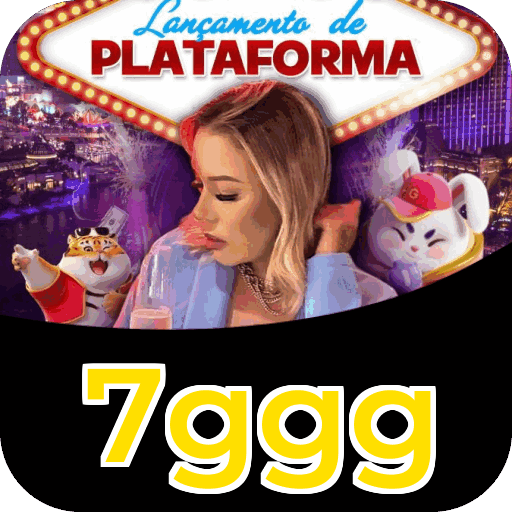 Interface do aplicativo 7ggg mostrando jogos disponíveis no iOS e Android